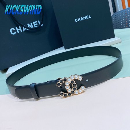 Chanel Black Belt 3.0cm