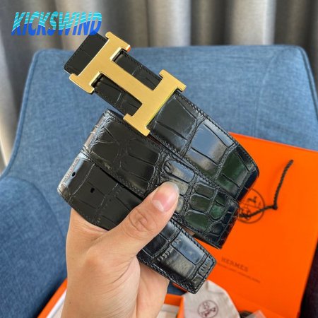 Hermes Black Belt 3.8cm