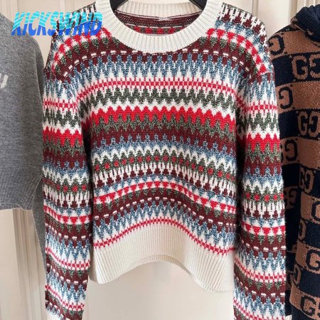 Loro Piana Silk Blend Jacquard Knit Sweater