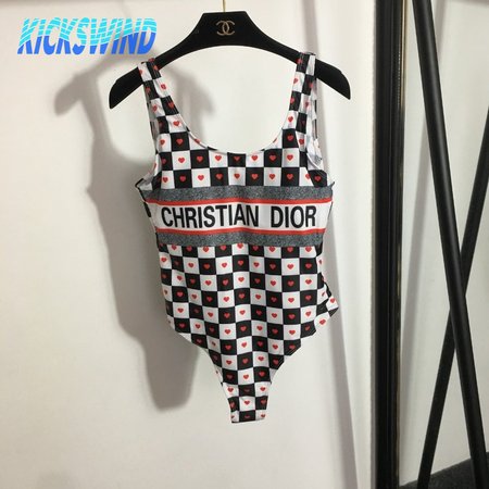 Dior Grid One-Piece Swimsuit