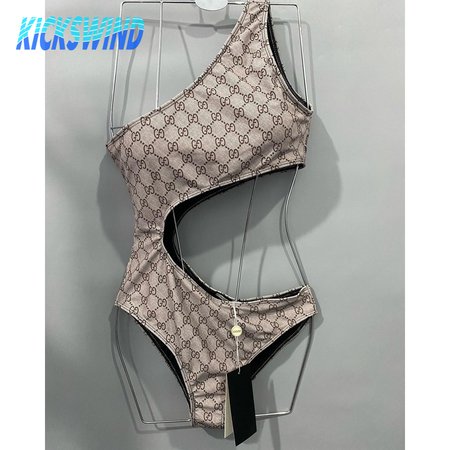 Gucci Waist-Revealing One-Piece Swimsuit