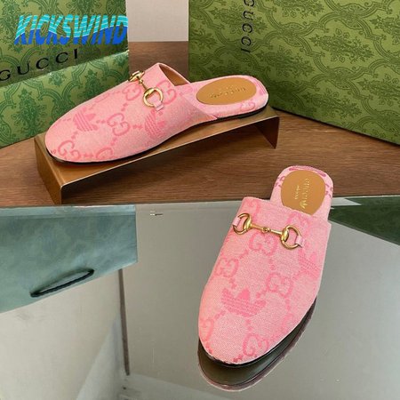 Gucci Canvas Printed Mules 35-41