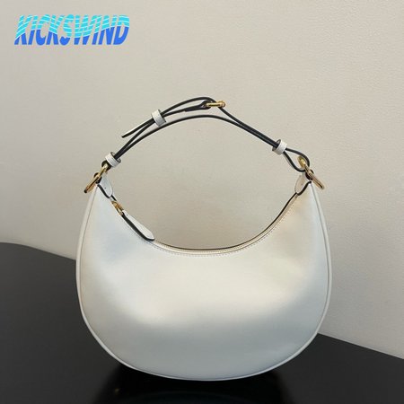 Fendi Nano Fendigraphy White Leather Charm