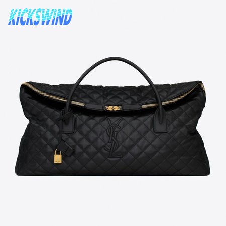 Saint Laurent Es Giant Travel Bag In Quilted Leather