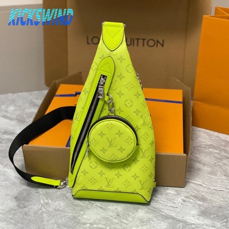 duo sling bag neon yellow