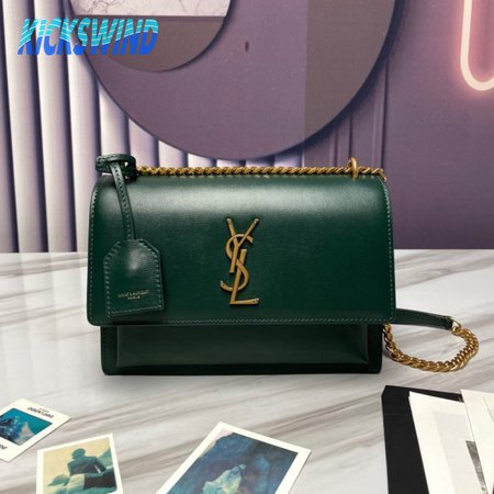 Saint Laurent Sunset Medium Textured leather Shoulder Bag