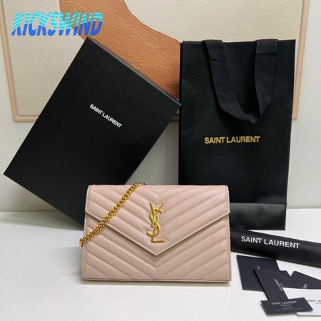 Saint Laurent Monogram Envelope Chain Wallet Bag
