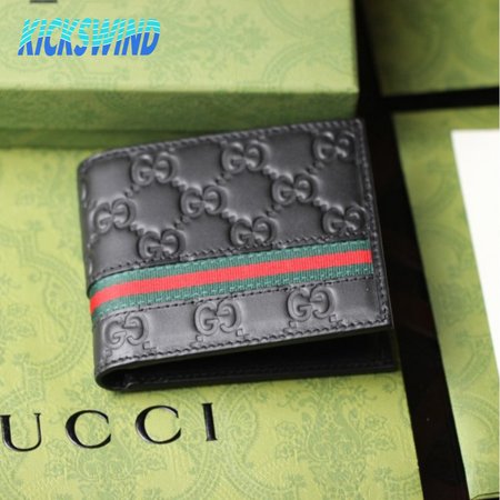 Gucci Bifold Wallet Signature Web Black