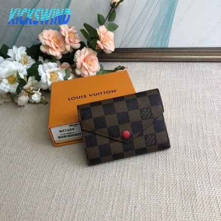 wallet victorine monogram fuchsia lining