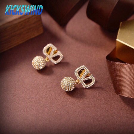 Valentino Garavani Embellished Pendant Earrings