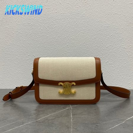 Celine Triomphe Bag Medium Canvas Tan/Brown