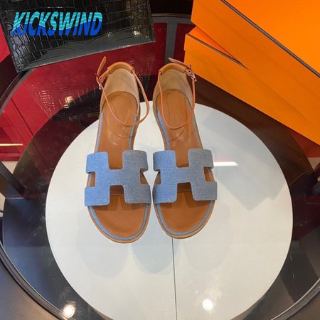 Hermes Santorini Leather Sandal