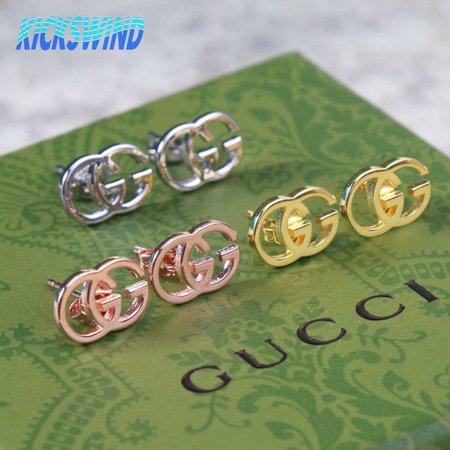 GUCCI GG Tissue Gold Earrings