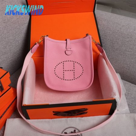 Hermes Pink Rose Sakura Evelyne III Pm Messenger Bag
