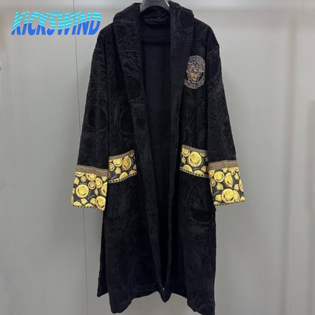Versace Baroque Cotton Terry Bathrobe