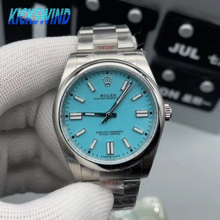Rolex Oyster Perpetual 41 Tiffany Turquoise Watch