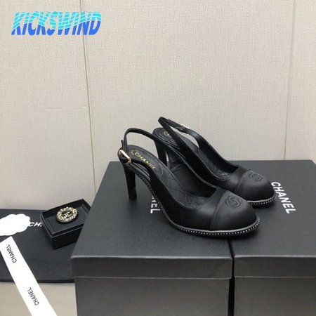 Chanel Open Toe Casual Style Plain Pin Heels Party Style
