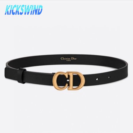 Dior Saddle Belt 20mm Black Smooth Calfskin