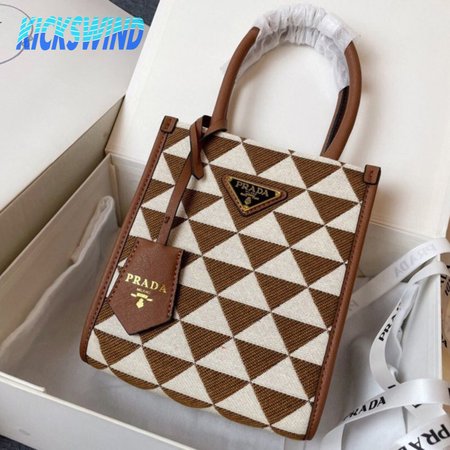 Prada Symbole Jacquard Fabric Micro Bag