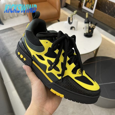 Skate Sneaker Yellow Casual Shoes