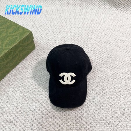 Chanel Cotton CC Cap Hat Black