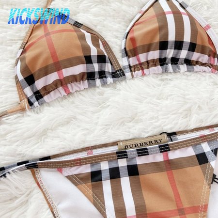 Burberry Check Triangle Bikini