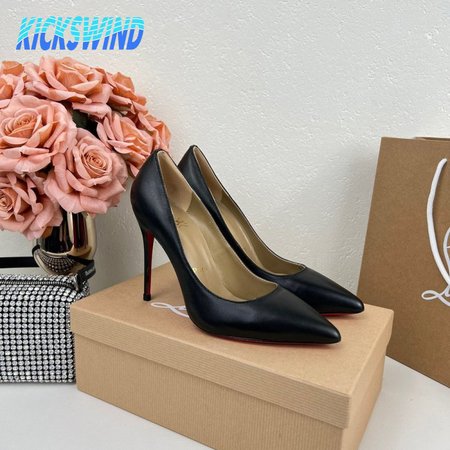 Christian Louboutin Black Leather Pumps