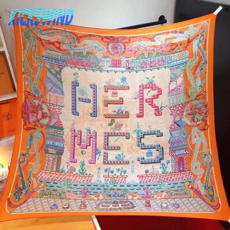 Hermes Super Silk Quest Silk Scarf