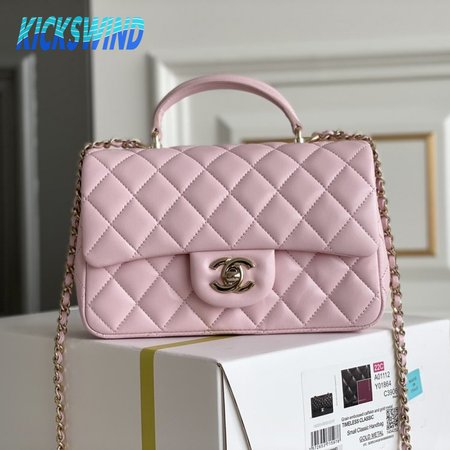 Chanel 22P Light Pink Caviar Coco Handle Bag