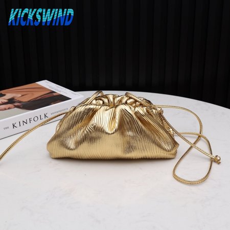 Bottega Veneta Mini Pouch Gold
