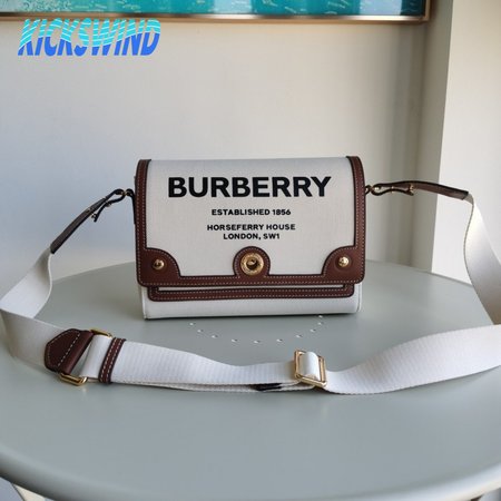 Burberry Horseferry Print Canvas Note Bag Natural/Tan 80302491
