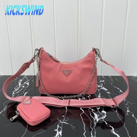 Prada Re-Edition 2005 Saffiano Leather Bag Petal Pink 1BH204