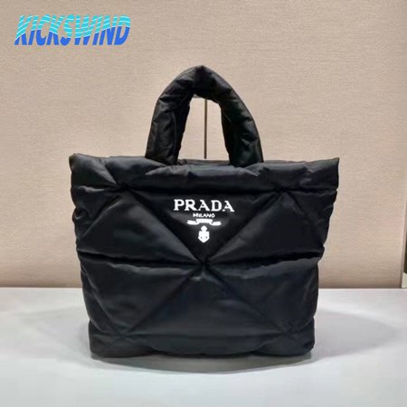 Prada Re-Nylon Padded Tote Bag Black 2VG082