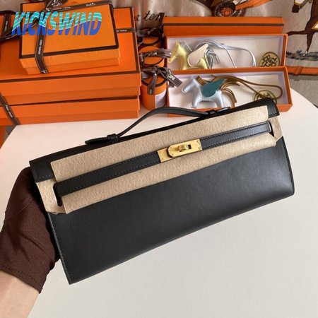 Hermes Kelly 31cm Swift 89 Black