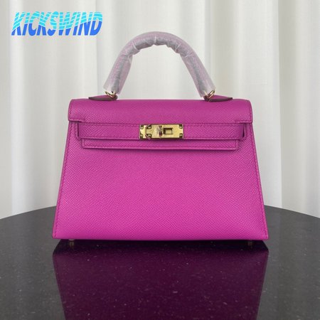 Hermes Mini Kelly 20 II Rose Pourpre Bag