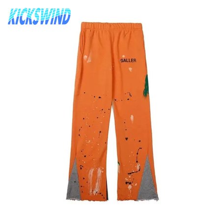 Gallery Dept Mens Jeans Pants Galleries Sweatpants Dept Speckled Letter Print