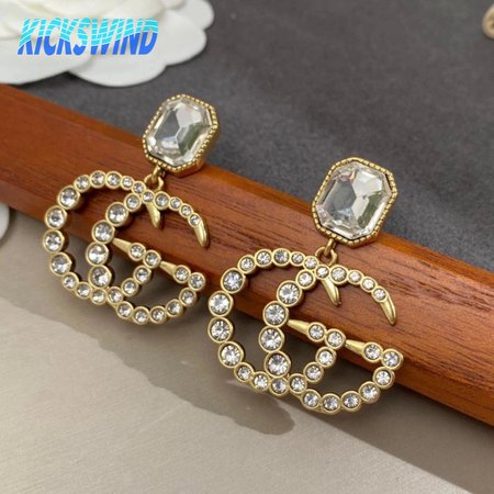 Gucci Vintage White Diamonds Earrings