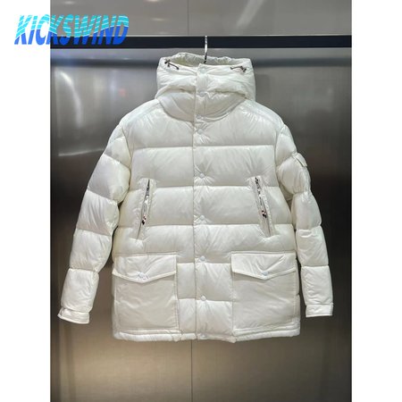 Moncler Chiablese Short Down Jacket Milk White
