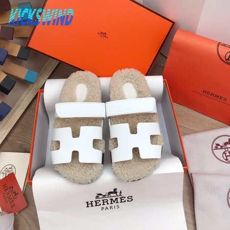 Hermes Chypre Sandal White