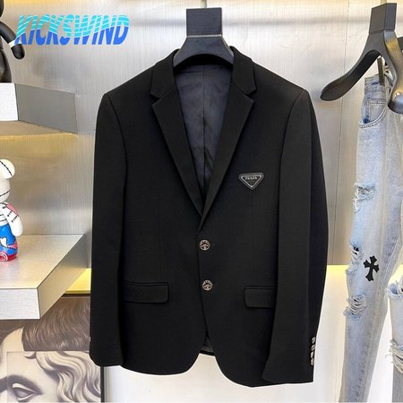 Prada Single-breasted Wool Jacket 48-56
