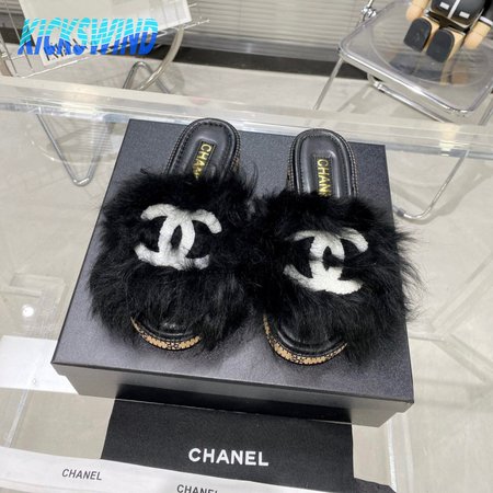 Chanel Slippers Black 35-40